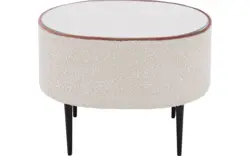 Goossens nachtkastje venus beige stof - 8250163-{merk}-proefmodel-proefmodel-01